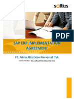 SAP Implementation Agreement v1.1 SOLTIUS-PRIMA ALLOY STEEL PDF