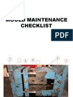 Mould Maintenance Checklist