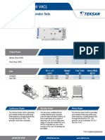 TJ122BD5C (400 VAC) TJ122BD5C (400 VAC) : 50 HZ 50 HZ Diesel Generator Sets Diesel Generator Sets