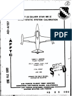 T 33 Pitot Static Calibration Technical Report AFFTC