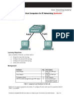 Lab 11.5.3: Configure Host Computers For IP Networking: (Instructor Version)