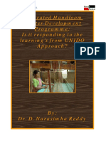 Integrated Handloom Cluster Development Programme: Is It Responding To The Learning's From UNIDO Approach?