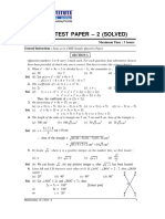 Model Test Paper - 2 (Solved) : Maximum Marks: 90 Maximum Time: 3 Hours