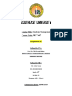 Strategic Management Assignment-02 (ID-2019210004002) ) PDF