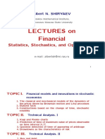 Lectures On Financial: Statistics, Stochastics, and Optimization