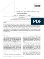 Cyclic Behaviour of Concrete Filled Steel Tubular Column To Steel Beam Connections