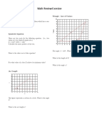 Math Review Exercise: Problems From The Whole Course