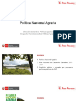 La Política Nacional Agraria PNA CIAM 2019