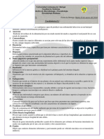 Vocabulario #1-Parasitología PDF