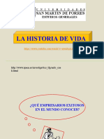 Características de La Historia de Vida