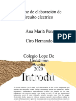 Informe de Elaboracion de Circuito Electrico Ana Maria