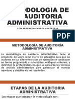 Clase 5 - METODOLOGIA DE LA AUDITORIA ADMINISTRATIVA