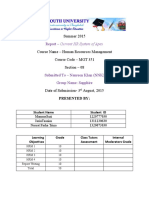 Summer 2015: Report - Current HR System of Apex