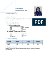 Resume of Taslima Khatun