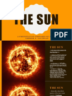 The Sun: A Presentation Prepared by Riana Therese F. Golingan