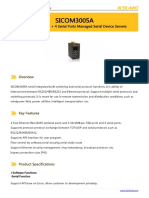 SICOM3005A: 6 Switching Ports + 4 Serial Ports Managed Serial Device Servers