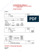 Solution Manual-Module 1: Acc 311 - Acctg For Special Transactions and Business Combinations