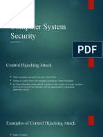 Control Hijacking (Lecture - 4)