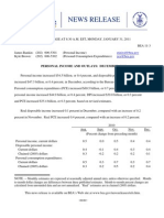 News Release: Personal Income and Outlays: December 2010