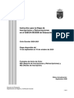 Instructivo de Inscripciones y Reinscripciones Preescolar 2020-21