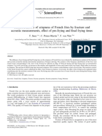 Characterization of Crispness of French Fries by Fracture and