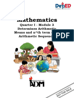 MATH 10 - M3 - Arithmetic Sequence PDF