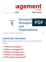 Management: Introduction To Management and Organizations