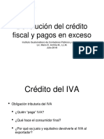 Devolución de Crédito Fiscal