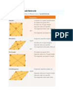 Properties of Quadrilaterals