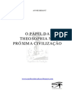 O PAPEL DA THEOSOPHIA NA PRÓXIMA CIVILIZAÇÃO - Annie Besant