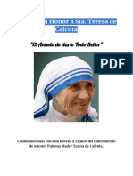 Novena Sta Teresa de Calcuta