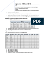 Excel Assignment