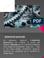 Industrial Materials and Processes