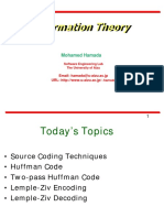 Information Theory: Mohamed Hamada