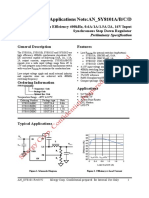 Applications Note:An - Sy8101A/B/C/D: High Efficiency 400Khz, 0.6A/1A/1.5A/2A, 16V Input Synchronous Step Down Regulator