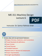 ME-311 Machine Design - Lecture 6