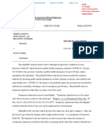 Polk County Circuit Court Case 2020CV000219, Derek Lindoo Et Al vs. Tony Evers