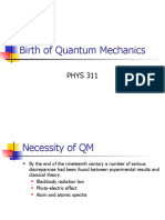 Birth of Quantum Mechanics