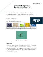 Properties of Liquids and Intermolecular Forces