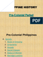 1 LECTURE PHILIPPINEHISTORY Pre Colonial Period PDF