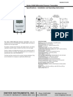 Series 616W Differential Pressure Transmitter Specifications - Installation and Operating Instructions