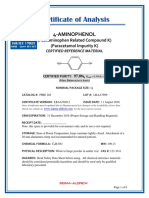 Certificate of Analysis: 4-Aminophenol