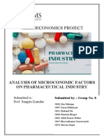 Microeconomic Analysis of Pharmaceutical Industry