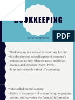 Bookkeeping: Entrepreneurship