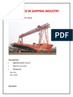 Cranes Used in Shipping Industry (Ports & Shipyards)