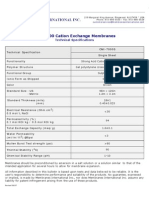 Membranes International Cation