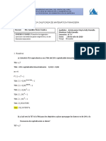 Práctica Calificada de Matemática Financiera