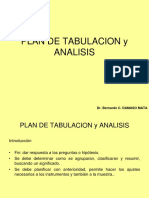 11 PLAN DE TABULACION y ANALISIS