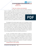 Chapter-1: "A Study On Effectiveness of Cost Control and Techniques in Medopharm PVT LTD., Malur"