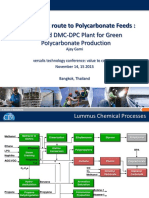 The DMC/DPC Route To Polycarbonate Feeds